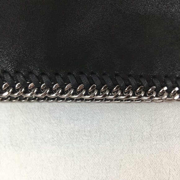 Stella McCartney x Ed Curtis Shared 3 Mini Falabella Embroidered Logo Faux Black - Picture 6 of 12